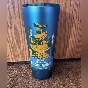 LT New Corkcicle Disney Epcot Food & Wine Festival 24oz Travel Cup Vacuum Lid